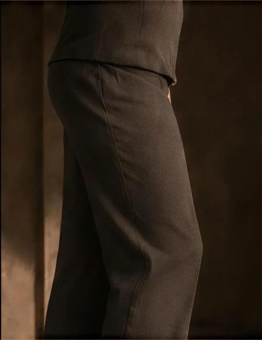 A clothed study of the waist and hip in warm directional light